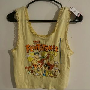 New Flintstone Cropped Tank Top